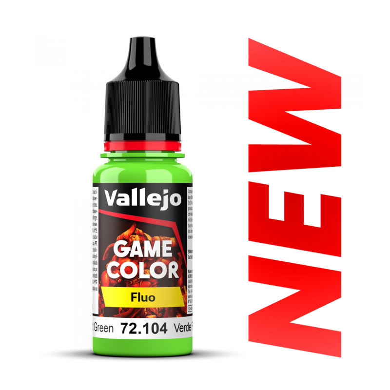 Vallejo : Game Color Fluo - Fluorescent Green 72.104