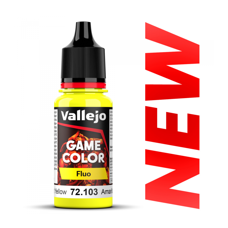 Peintures vallejo Jaune Fluo