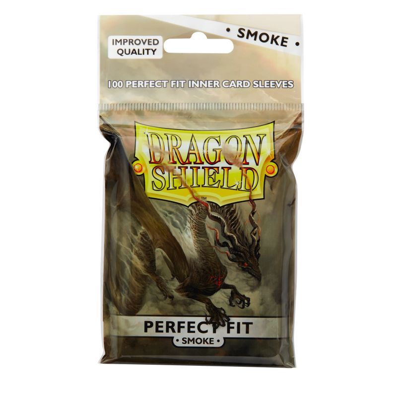100 Dragon Shield Perfect Fit : Clear/Smoke