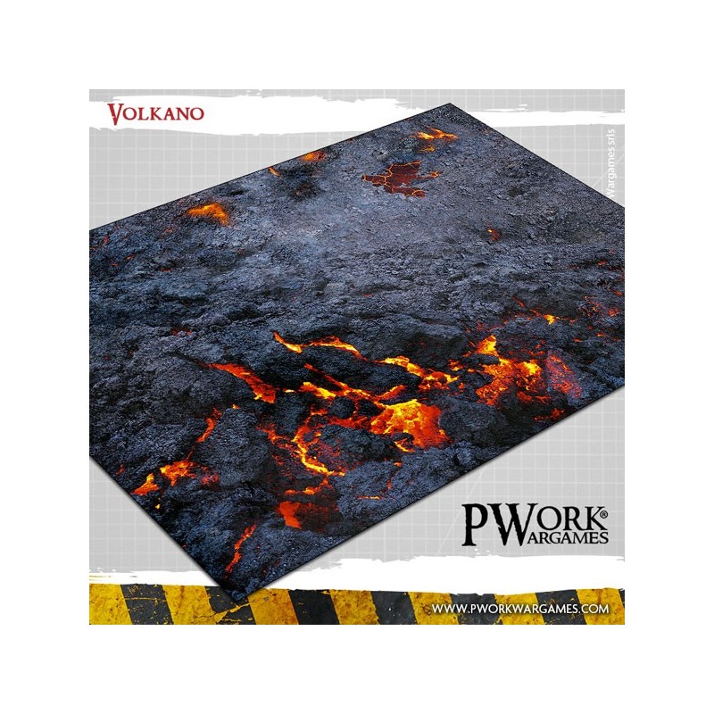 PWork : Tapis Volcano 22x30 Néoprène (Blood Bowl)