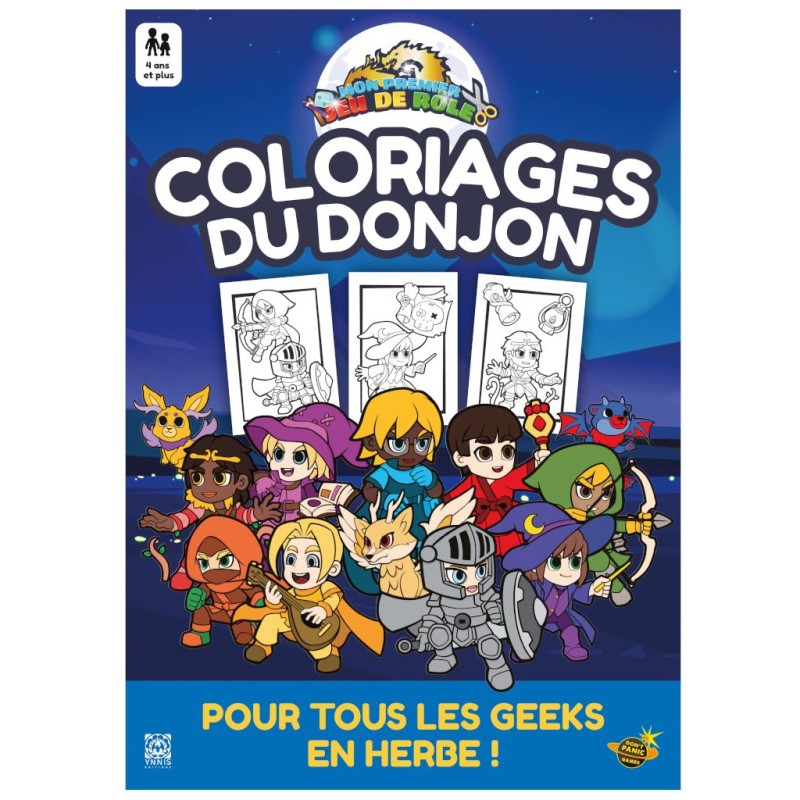Mon Premier Jeu de Rôle - Coloriages du Donjon