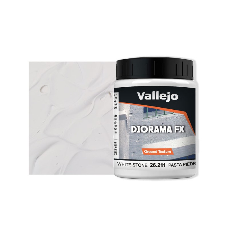 Vallejo Diorama FX White Stone Paste - Pierre artificielle Blanche - 26211