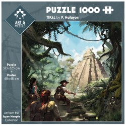 Art&Meeple - Puzzle 1000 Pièces 57,5X57,5Cm Tikal